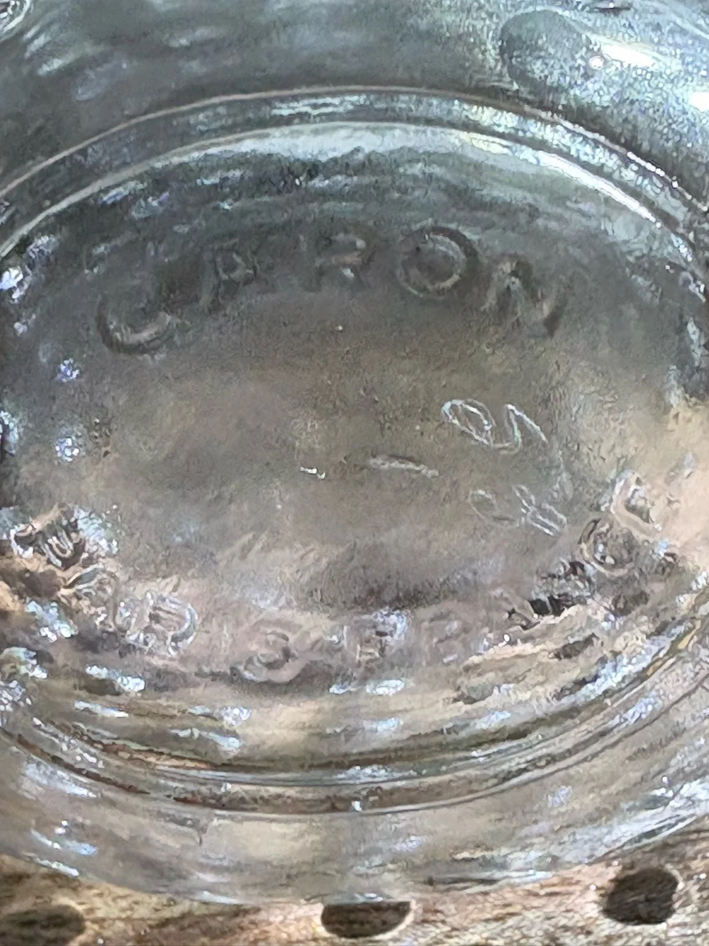 Empty Vintage 1950s Caron Paris “Coup de Fouet” Hobnail Perfume Bottle- 4”